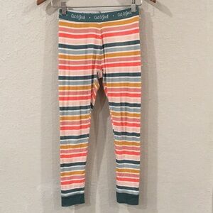 Cat & Jack Boys Sz 10 Pajama Pants Colorful Striped 100%‎ Cotton Loungewear